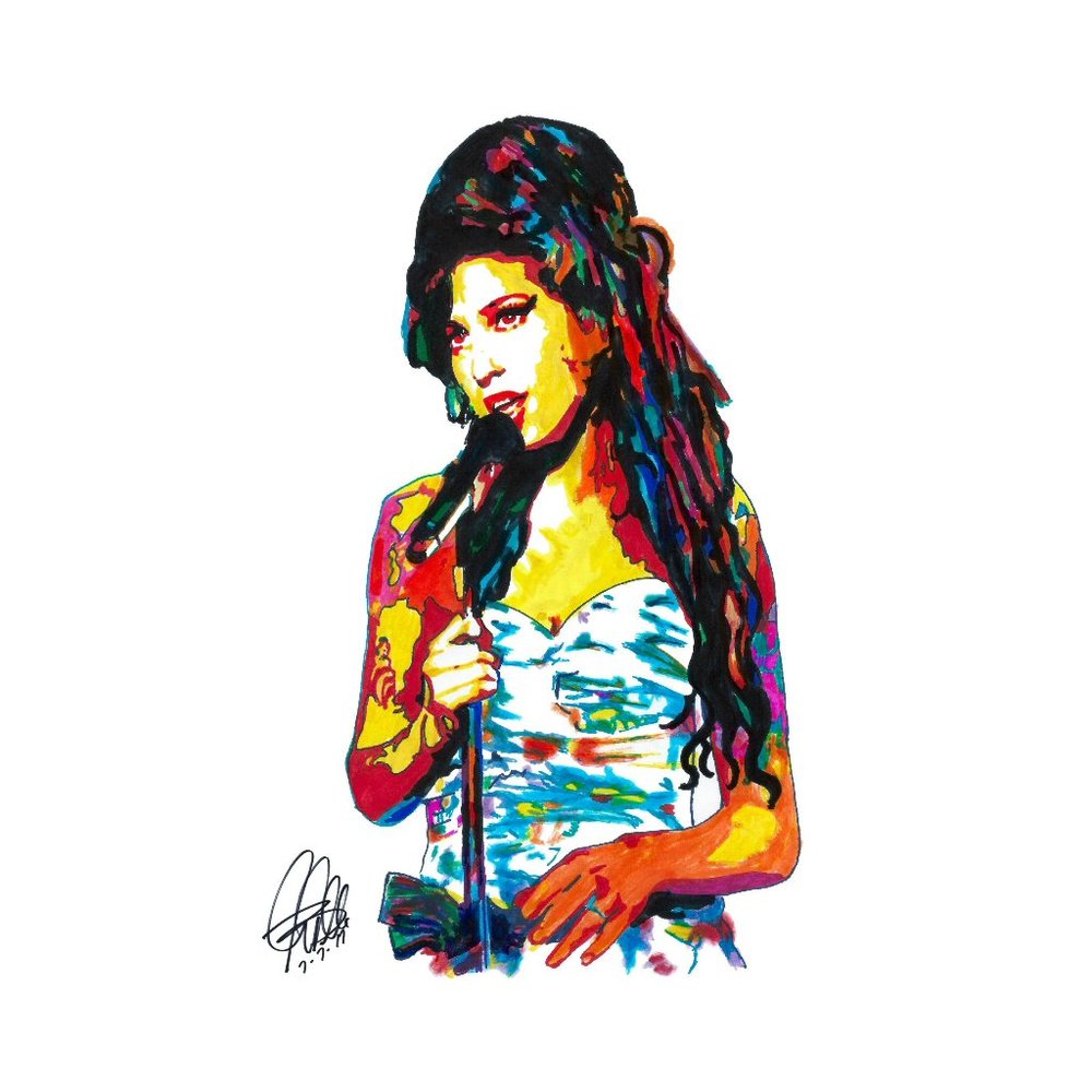 Amy Winehouse Singer Soul Music Print Poster Wall Art 11x17